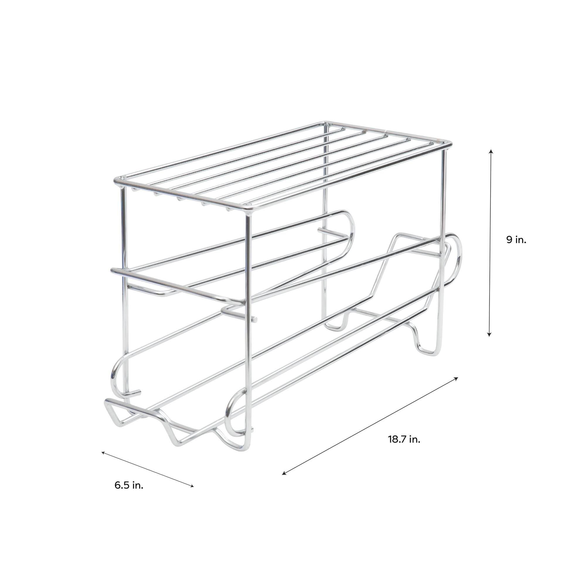 Organize It All 12 Can Organizer Rack in Chrome